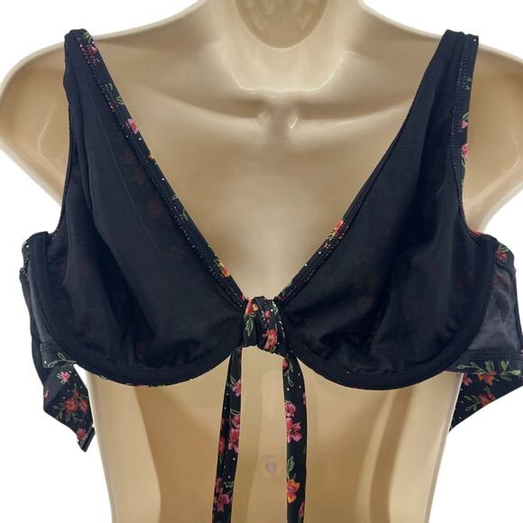 Peek & Beau Fuller Bust Underwire Bikini Top Winter Floral 34F - Picture 4 of 9